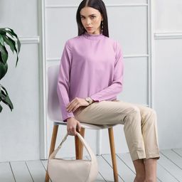 her by invictus Ruffled High Neck Top-image-38