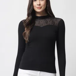 Popwings High Neck Long Sleeves Top-image-25