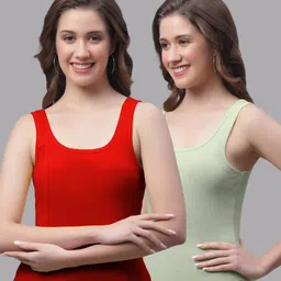 Friskers Pack of 2 Sleeveless Cotton Tank Tops-image-10