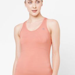 LAASA SPORTS Knitted Sleeveless Styled Back Training Tank Top-image-4