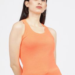 Tokyo Talkies Orange Tank Top-image-10