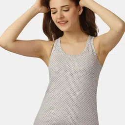 Soie Women Printed Super Soft Cotton Stretch Racerback Tank Top-27