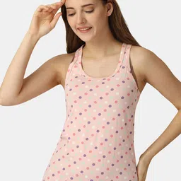 SOIE  Printed Super Soft Cotton Stretch Racerback Tank Top-image-13