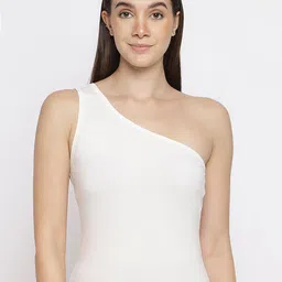 La Intimo Pack Of 2 One Shoulder Non Padded Camisoles-image-24