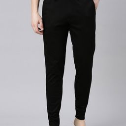 FASO Men Slim-Fit Cotton Lounge Pants-image-25