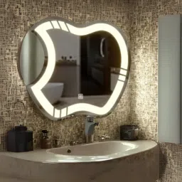 ledmirror.in Artistic Apple LED Mirror Creative Illuminated Mirror with Touch Sensor-picture-25