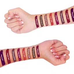 PERPAA Set of 2 Power Stay Liquid Matte Lipsticks 5ml Each - Pink+Wine image 5