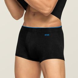 XYXX Men Solid Uno IntelliSoft Micro Modal Black Trunk XYTRNK54-1