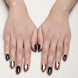 LICK Set Of 2 Reusable Press On Nails - 12Pcs Each - Black & Yellow image 2