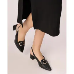 T.ELEVEN Women Slip On Pumps Shoes-Black-picture-13