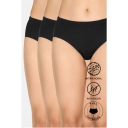 Zivame Full Coverage Medium Rise Hipster Panty Anthracite (Pack of 3)-picture-42