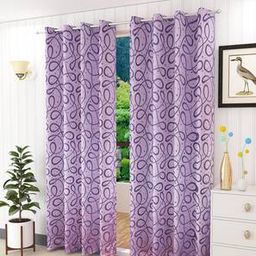 presto Pink Polyester Door Curtain-picture-33