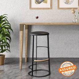 urban ladder Samantha Leatherette Bar Stool in Black Colour-picture-8