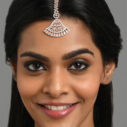 Fida Rose Gold-Plated AD-Studded Maang Tikka-25