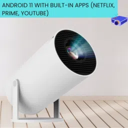 FRONY Mini HD Projector for Home 4KSupport With Built-in App Netflix/Prime/YouTubeW248 (4500 lm / 1 Speaker / Wireless / Remote Controller) Portable Projector-picture-18