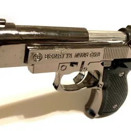 Design Beretta Gun Shaped Pocket Size lighter | Refillable Gas System And Adjustable Flame Hi And Low Beretta M92G CQB Print Pistol Shape Antique Silver Premium Pocket Cigarette Lighter Pocket Lighter|Jet Flame And windproof | Refillable Gas System Pocket Lighter Pocket Lighter myfirstdot Pocket Lighter-34