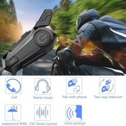 Cubonic E1 Bike Helmet with Intercom Smart Headphones image 3