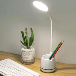 flipkart smartbuy 3 Colour Mode Rechargeable, LED Table Lamp with Pen Holden for Home Study Lamp image 2