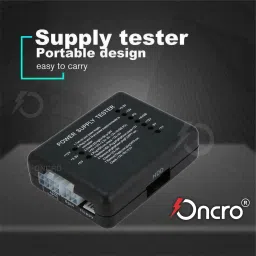 oncro power supply tester, Motherboard Computer PC 24 pin 20 pin 8 pin 6 pin 4 pin for PSU, ATX, SATA, HDD, SMPS, PC, Floppy with LED Indicator Light Analog Voltage Tester image 3