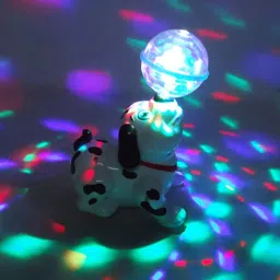 mega star Dancing Dog with Music, Flashing Lights (Battery Included)- Multi Color image 3