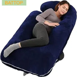 ULTRA SOFT J SHAPE Microfibre Solid Pregnancy Pillow Pack of 1-image-5