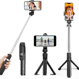 GameSir Portable Selfie Stick, Extendable Selfie Stick with Tripod Stand and Detachable Wireless Bluetooth Remote, Ultra Compact Selfie Stick for Mobile Bluetooth Selfie Stick-picture-19