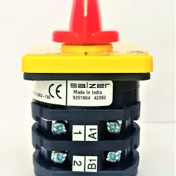Samarth (L&T) 61372 16A 2Pole 2Way Spring Return 2 To 1 S16 Cam Operated Rotary Switch image 2