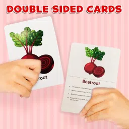 wembley Flash Card Learning And Educational Toy For Kids Vegetables Set of 28 Cards image 2