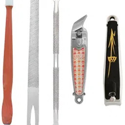 High Quality Tools Stainless Steel Multipurpose Extensions Nail Cuticle Care Kit Trimmer with Cuticle Pusher Peeler Scraper / Dead Skin Remover Durable Pedicure Manicure Tools for Fingernails & Toenails Nail Polish Remover Supplies / Nail Cutter / Side Angle Nail Clipper Cutter-image-89
