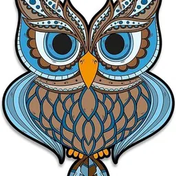 stuthi arts Multicolor Owl Evil Eye Wall Hanging-picture-13
