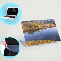 SDM Laptop skin combo, Screen Guard & Keyboard Cover, free microfiber cloth Combo132 Combo Set-image-82