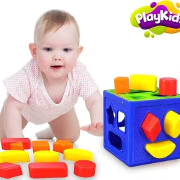 saffrontrade shape sorter cube Activity Fun Geometrics Shape Blocks Educational Learning Toys image 3