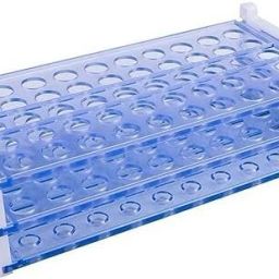 TEST TUBE STAND 13MM X 50 HOLES | 3 RACKS | BLUE COLOUR Plastic Test Tube Rack-10