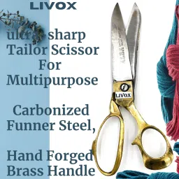 livox Tailor's First Choice "ALBA MEERUT SCISSORS" ( ???? ?? ???? ???? ) Size 10 Scissors image 4
