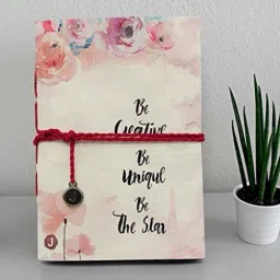 Handmade Diary Notebook with Be Creative, Be Unique, Be The Star Printed on front Cover A5 Diary Unruled 160 Pages-11