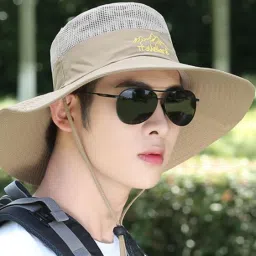 AlexVyan Travellro Net Crown Sunvisor Hat Cap for Men UV Protection Wide Brim Summer-picture-27
