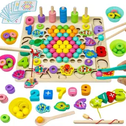 13-in-1 Wooden Puzzle Counting Sorting Stacking Game-image-6