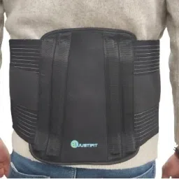 Lumber Support Belt For Back Pain & Support Spinal Brace Posture Support (Grey) Back / Lumbar Support-20