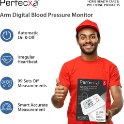 Perfecxa 270 Upper Arm Digital Bp Monitor | Automatic Upper Arm Machine & Accurate Adjustable BP Cuff Kit - Largest Display | 2 Year Warranty Bp Monitor image 2