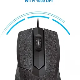 QUANTUM QHM 7403D Wired Kyboard + QHM 224D Wired Optical Mouse + 6633 USB HUB Combo Set image 3