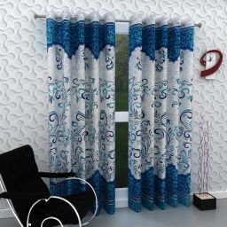 213 cm (7 ft) Polyester Semi Transparent Door Curtain (Pack Of 2)-17