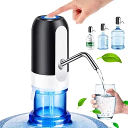 USB Water Dispenser Pump – Automatic, Rechargeable, Portable (Black & White) Bottled Water Dispenser-image-42