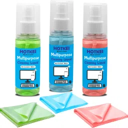 HOTKEI (Pack of 3) 100ml Combo Scented Laptop Screen Cleaner Cleaning Liquid Spray Kit for Laptops, Computers, Mobiles, Gaming-10
