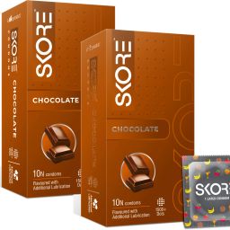 CHOCOLATE FLAVOURED | Dotted | Condom | 10 Sheets | Pack of�2 Condom-image-26