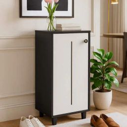 stunica FootFit 8-Pairs Shoe Cabinet In Wenge and White Finish-picture-36