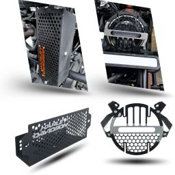 High Grade Premium Protection For X440 Headlight Grill & White Bike Radiator Guard-picture-44