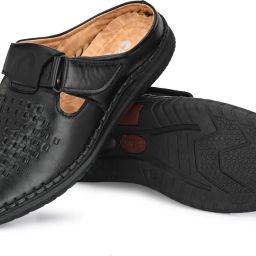 Men Comfortable Outdoor Regular Use Synthetic Leather Velcro Casual For Men Sandal-image-29