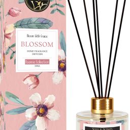 Blossom Diffuser Get 6 Fiber Stick Natural Fragrance & Smoke Less Room Freshener Diffuser Set, Aroma Oil-19