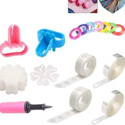 Solid Balloon Decorating Garland-Arch Strip Gluedot Flower Clip Pump Ribbon Tying Tool Balloon Bouquet-7
