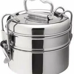 Stainless Steel Traditional Tiffin Box, Lunch Box, Clip Carrier 2 Containers 2 Containers Lunch Box-20